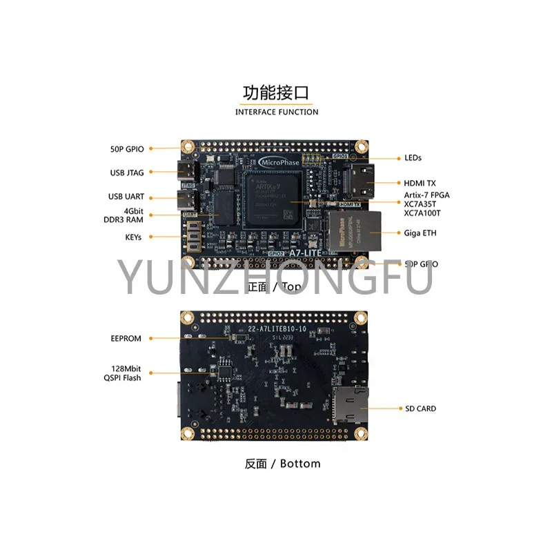 Artificial Intelligence Development Board Fpgar Core Plate Xilinx Artix Xc7a35t 100T A7-Lite