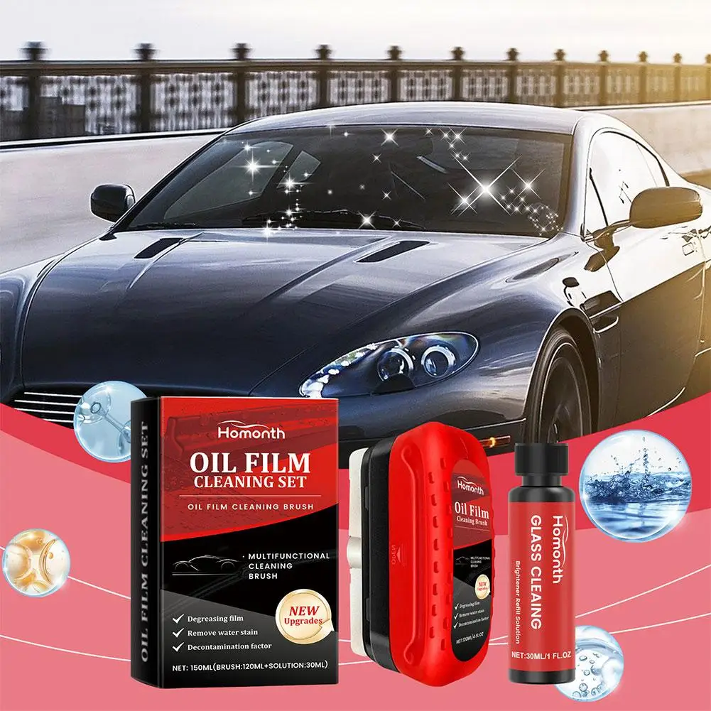 Automotive Oil Film Cleaning Brush, Reusable Oil Film And Cleaning Proof Windshield Board Fog Cleaning Cleaning Rain Brush I2p1