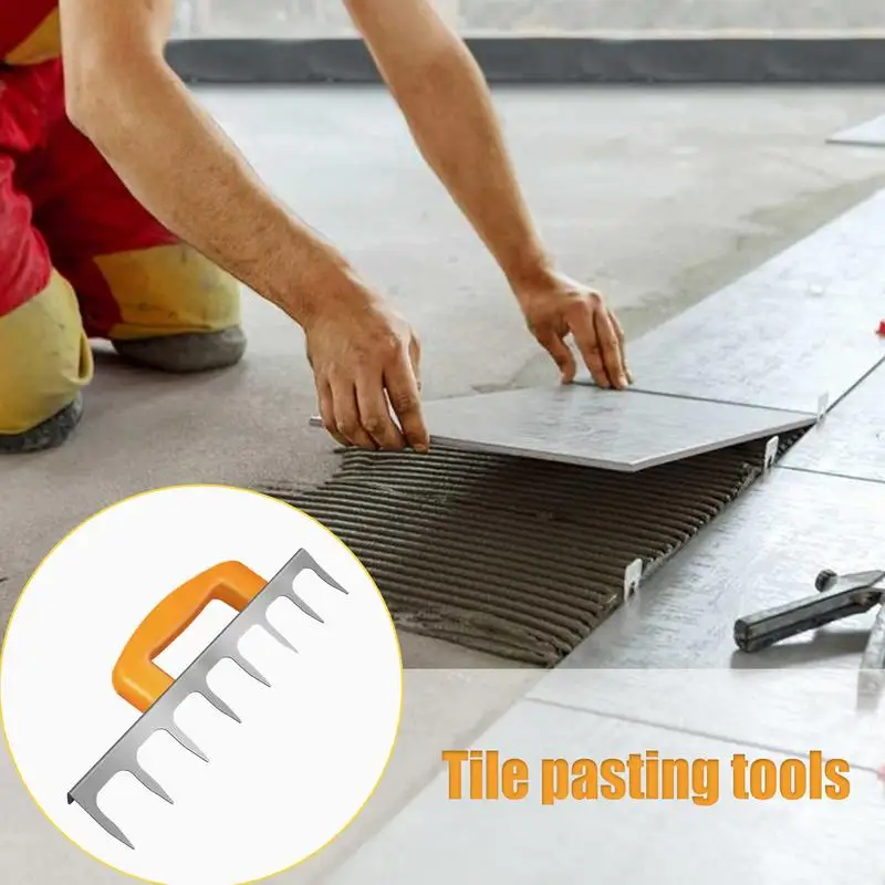 Concrete Leveling Trowel Precise And Long-Lasting Notch Trowel Professional Long-Lasting Tile Builder Tool For Craftsmen