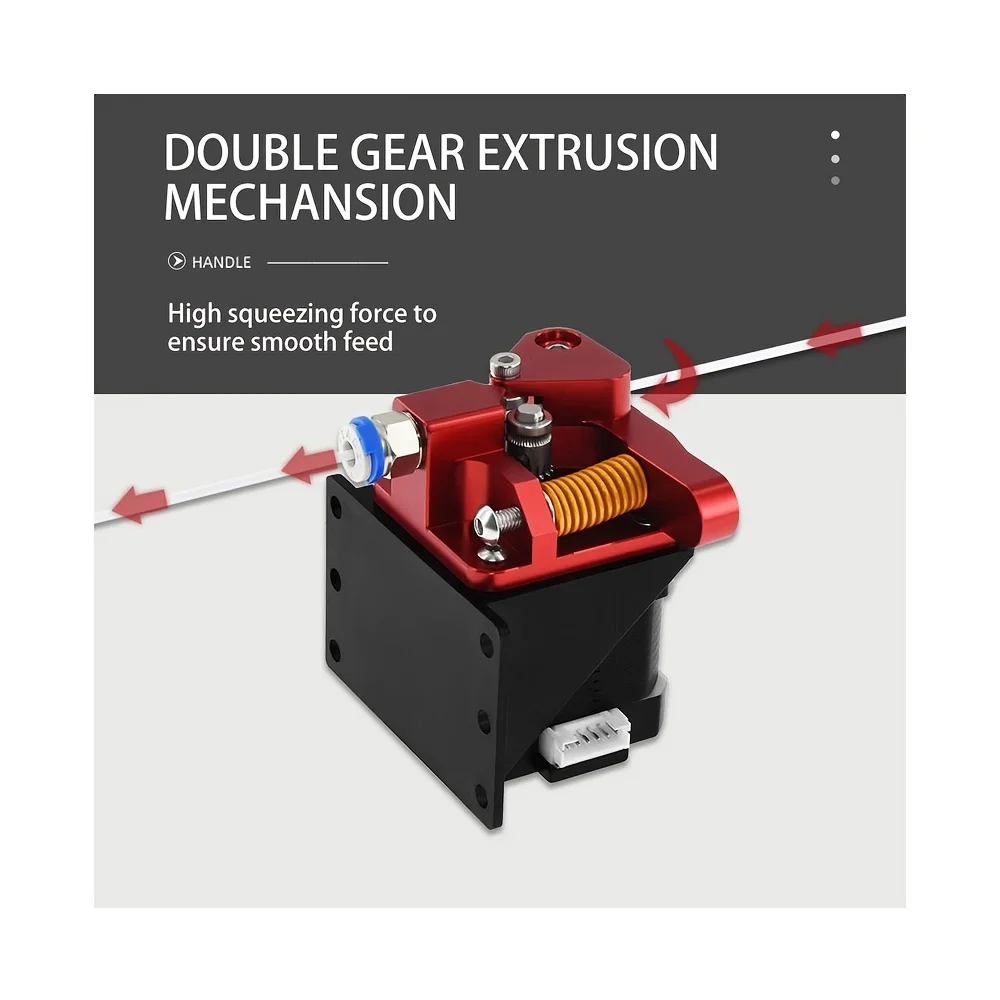 Dual Gear Extruder Ender 3 v2 Upgrade Motor Shaft 20mm, Compatible with Ender 3 Pro CR10 Series 3D Printer TPU Filament Drive