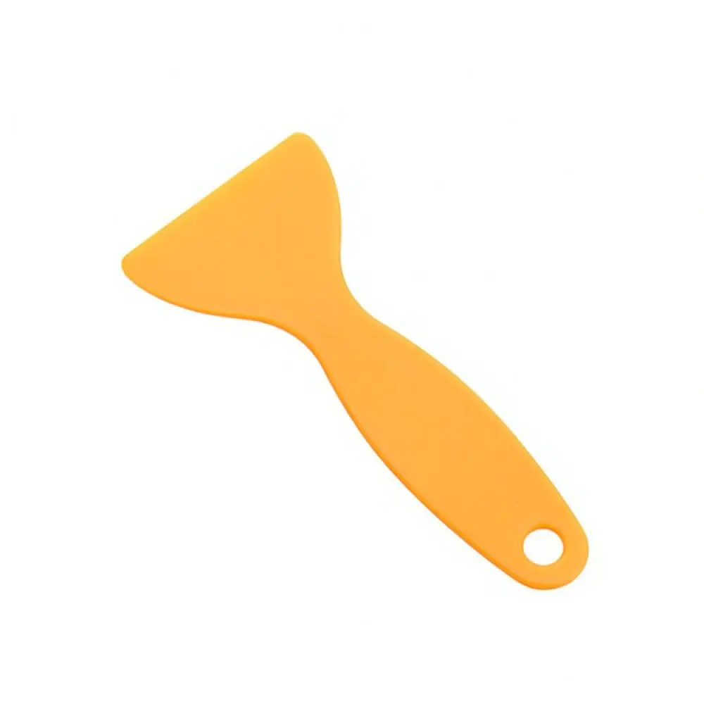 Professional Triangle Scraper For Car Vinyl Wrap Tool Adhesive Sticker Remover Yellow Plastic Cleaning Blade Gadget - view 5