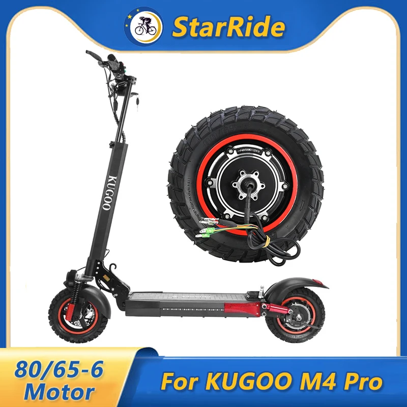 

10 Inch Electric Scooter 48V 500W Hub Motor for KUGOO M4 Pro Electric Scooter 80/65-6 Tire Assembly Kit Spare Accessorie Parts