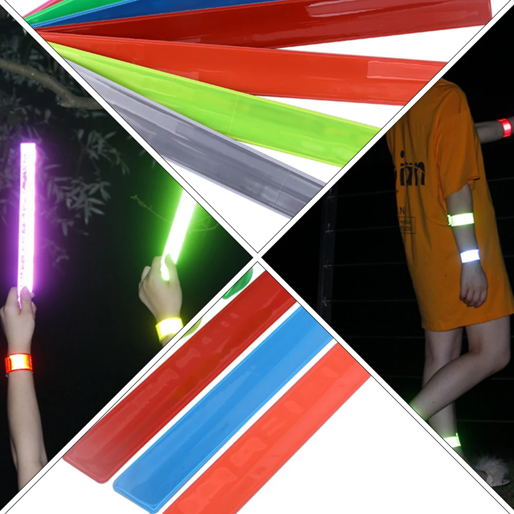 

7 Pcs Wrist Bands Luminous Bracelet Slap Set Bracelets Strap