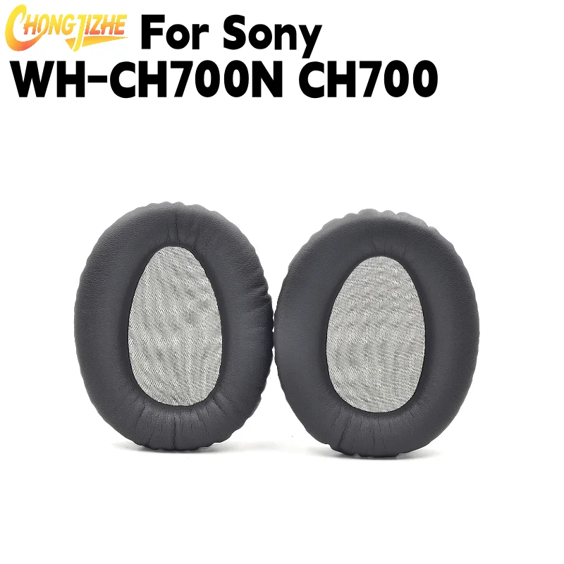 Replacement Protein Leather Ear Pads For Sony WH-CH700N CH700 Headphones Memory Foam Earmuff Repair Parts - view 3