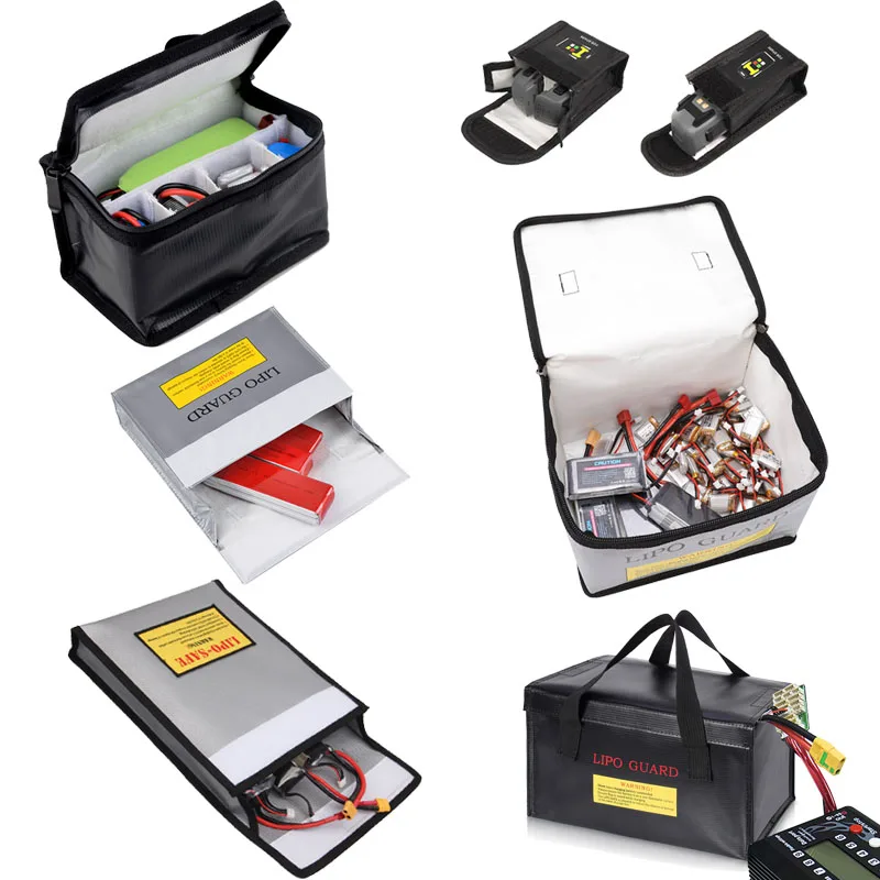 Fireproof Waterproof Lipo Battery Explosion Proof Safety Bag Fire Resistant for Lipo Battery FPV Racing Drone RC Model