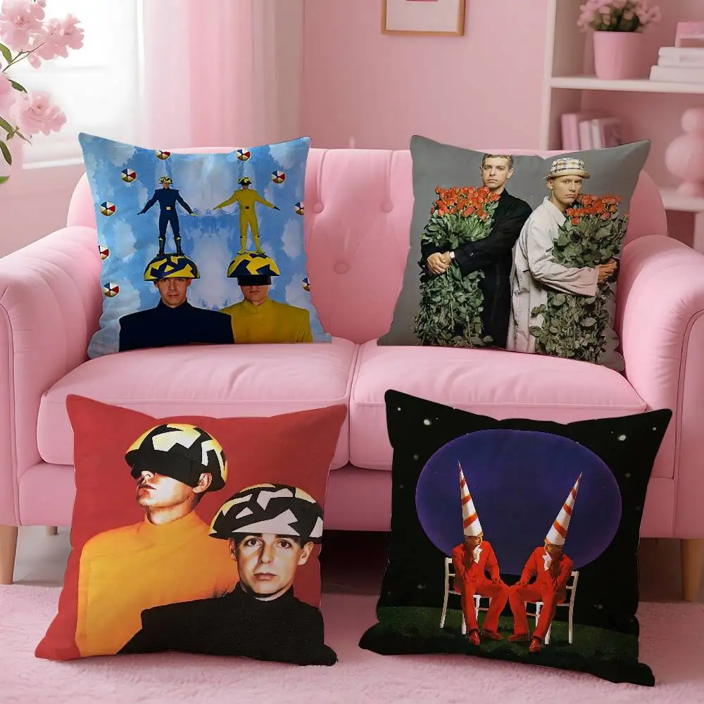Music P-Pet Shop Boys Band Pillow Case Pattern Printed Pillowcase For Living Room Sofa Cushion Cover & Bedroom Decor
