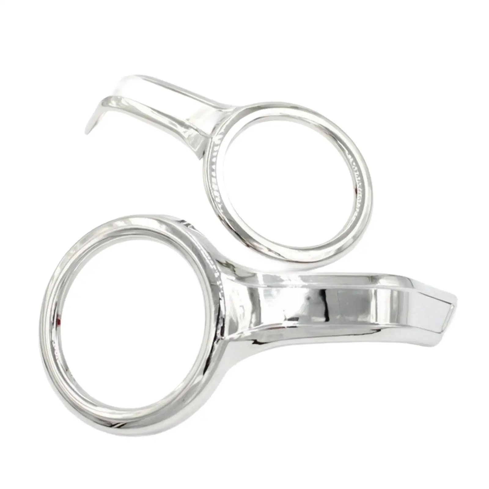 Metal Chrome Motorcycle Light Cover Trim Bezel for Fog Lamp Front Decor Sleek Extension Arm Aesthetic Riding Accessory