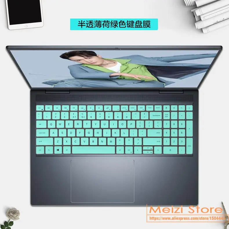 For Dell Inspiron 15 5000 5510 5515 5518 Vostro 15 5510 15.6  Inspiron 16 7610 Latitude 3520 Laptop Keyboard Cover Skin