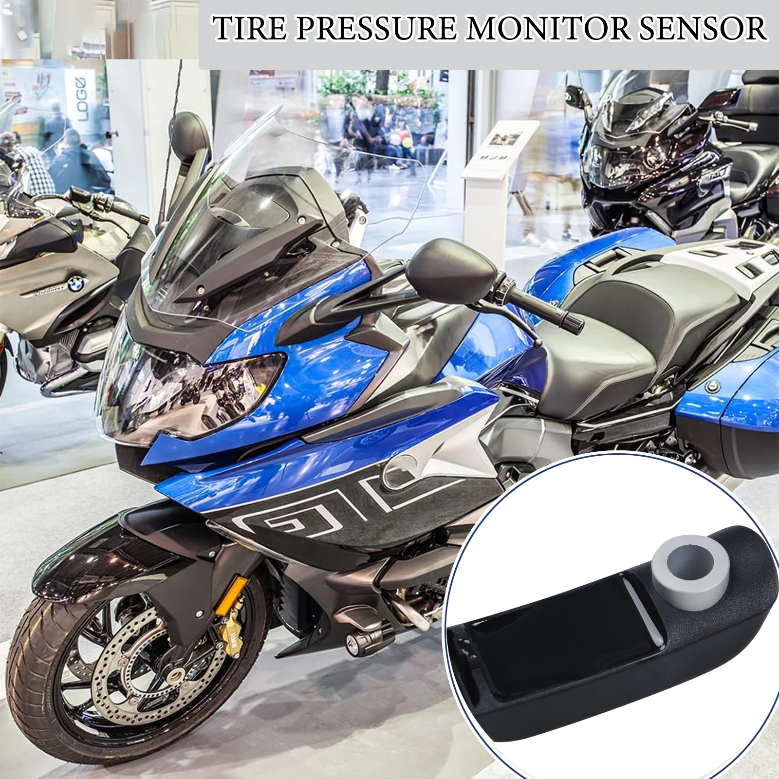 

2Pcs 8532732 36318532732 TPMS Sensors, Suitable for BMW Motorcycle Tire Pressure Monitor Tire Pressure Valve Easy to Install