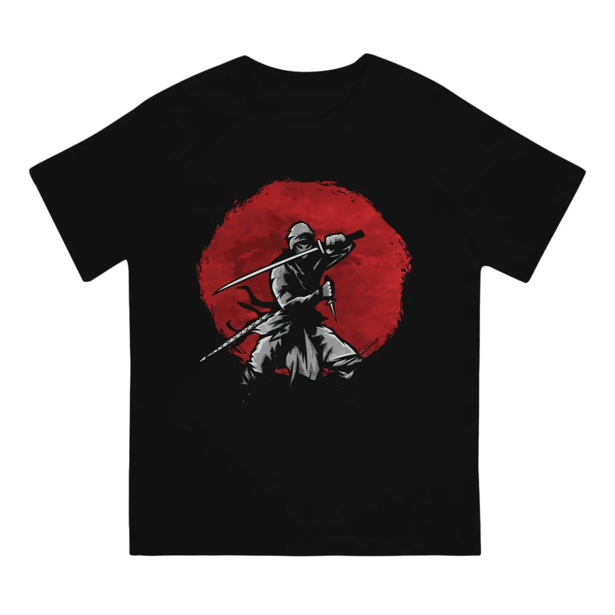 Japanese Ninja Samurai TShirt for Men The Assassin Basic Leisure Sweatshirts T Shirt High Quality New Design Fluffy