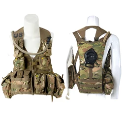 MT Military MOLLE 2 Army Vest Tactical Rifleman FLC Set with Outer Pouches Assault Backpack and Hydration Pack