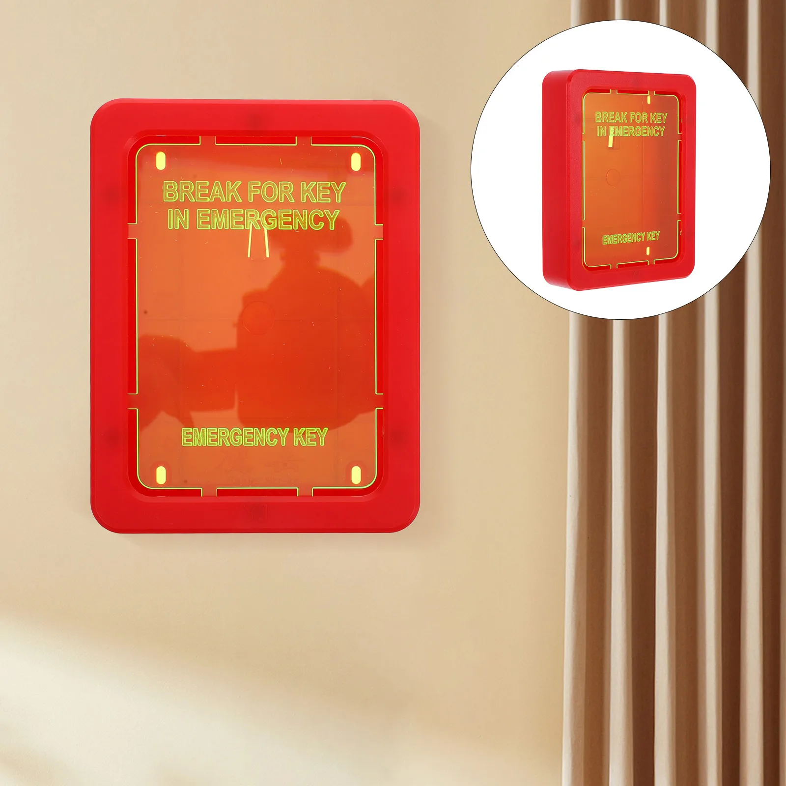 Key Lock Box for Emergency Use Waterproof Wall Mount Key Storage Box Outdoor Safety Holder for Schools Homes