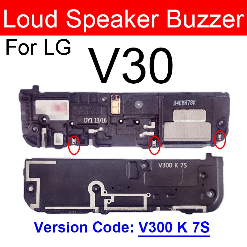 For LG V10 V20 V30 V35 V40 V50 Plus ThinQ 5G V500EM V500N V450VM V450PM Louder Speaker Bottom Loudspeaker Buzzer Ringer Parts