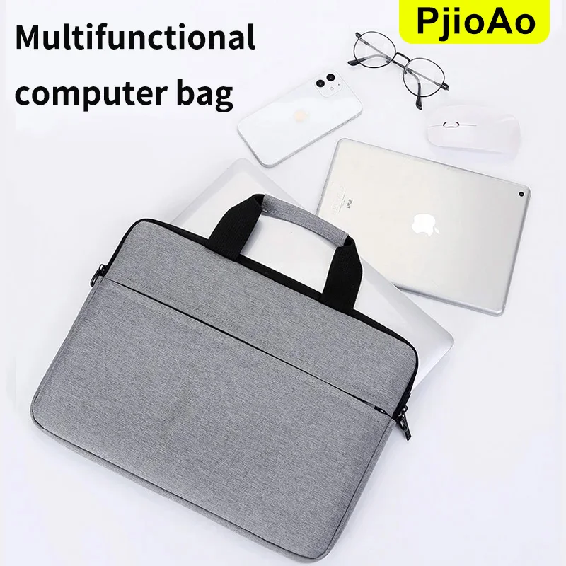 PjioAo Laptop Shoulder Bag 15.6-Inch Durable And Water-Repellent Fabric Suitable For Business People and Students