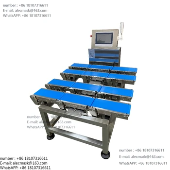 Small assembly line weighing machine 4-in-1 food and cosmetics dynamic check scale commercial automatic sorting machine