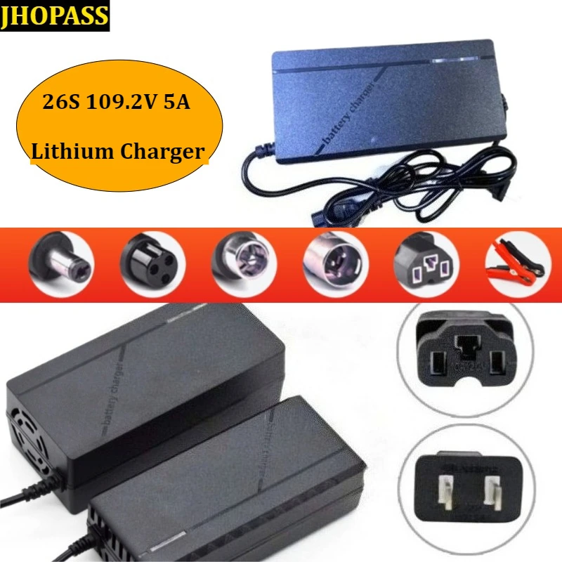 HD الذكية LED 26S 109.2V5A شاحن بطارية ليثيوم ل 109.2 فولت 96.2 فولت التيار المتناوب 110-220 فولت سيارة سكوتر E-الدراجة النارية الاتحاد الأوروبي الاتحاد الأفريقي المملكة المتحدة الولايات المتحدة التوصيل