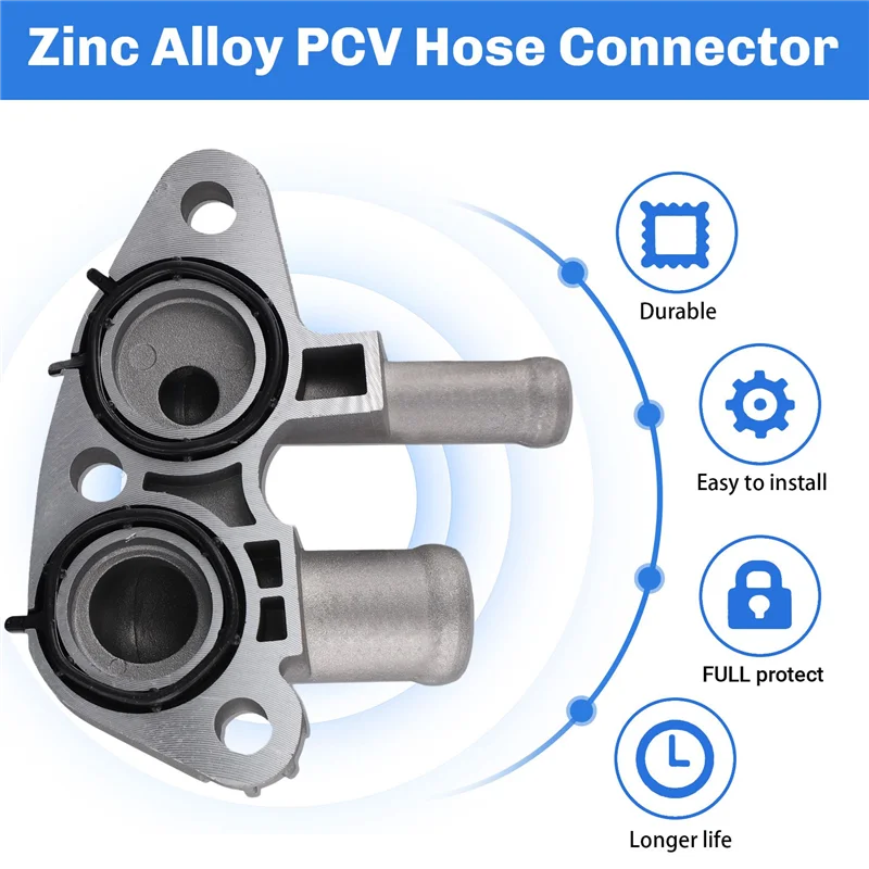 

3X Car Zinc Alloy PCV Hose Connector Oil Water Separator Connector 11821AA660 For Subaru Forester Impreza Legacy Outback