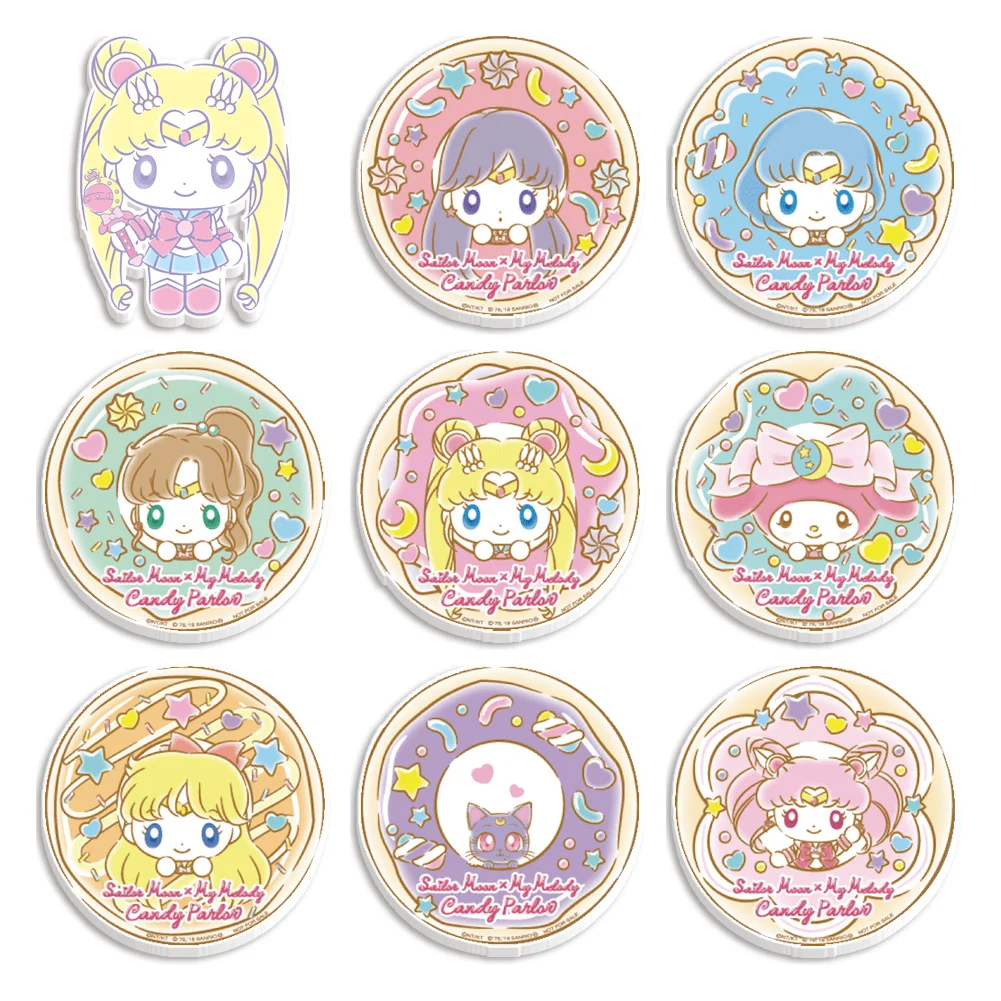 10pcs/lot Cartoon M Girls Resin Planar Transparent Glitter Acrylic Flatback for Badge Hair Bow Keychain Decoration