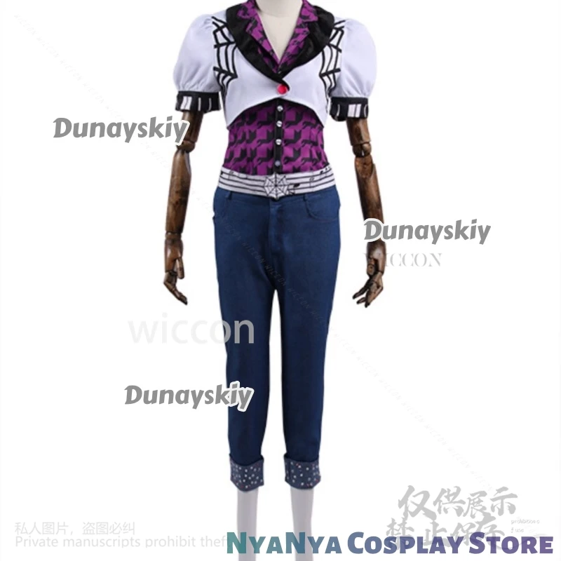 Anime Película Monster Operetta Cosplay High Girl Jk Pantalones escolares ′′ Lolit Pelucas rojas Bruja Halloween Navidad Carnaval Fiesta
