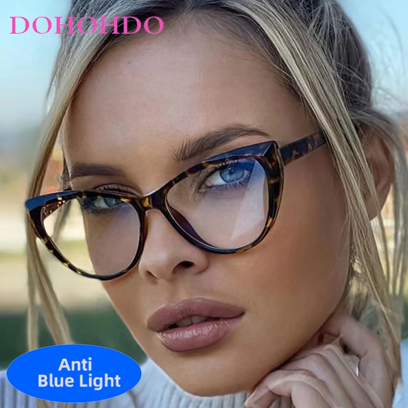 

Vintage Cat Eye's Blue Light Blocking Glasses Women Trendy Brand Designer Optical Computer Reading Eyewear Unisex Lentes Очки