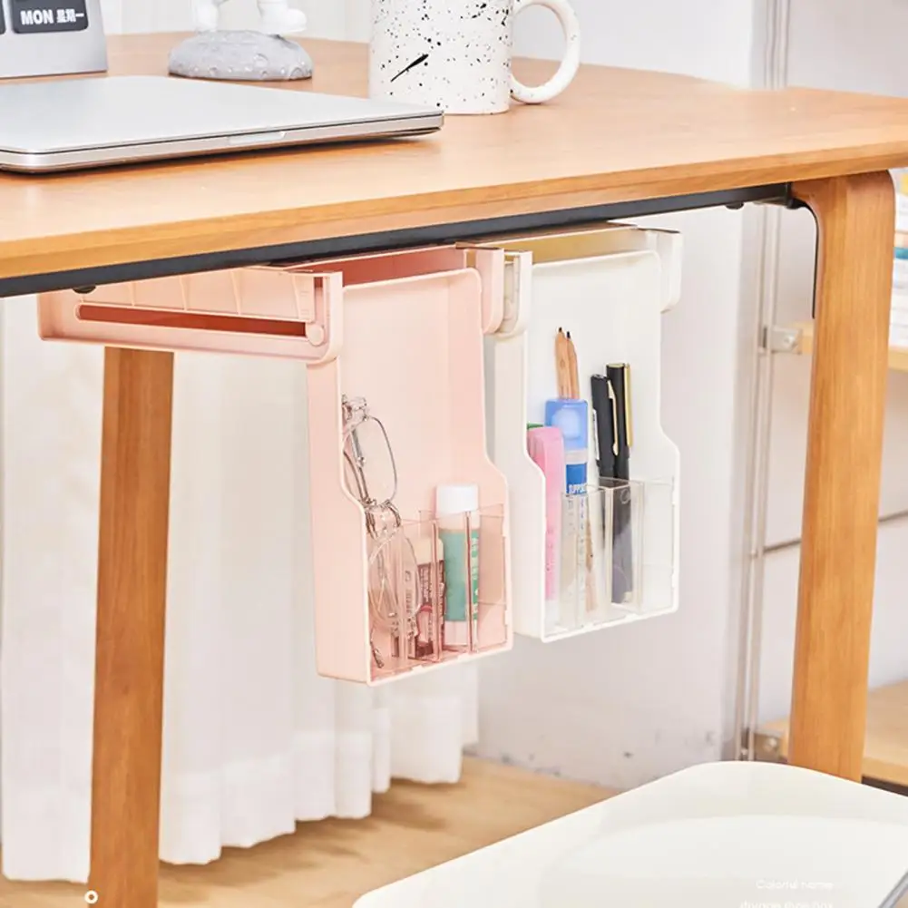 Ящики для хранения под столом, съемный выдвижной ящик, самоклеящийся под столом