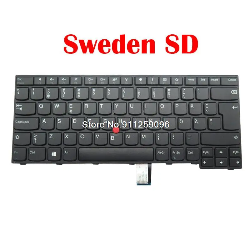 Teclado Para Lenovo Para ThinkPad E470 E475 Inglês EUA Bélgica BE Suécia SD Itália IT 01AX040 01AX080 01AX000 01AX089 01AX049