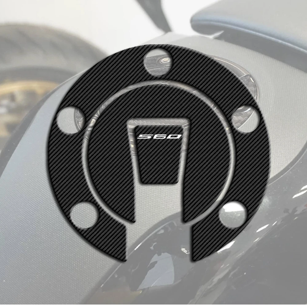 Motorcycle fuel tank cap protection stickers 3D Carbon Fiber Tank Gas Cap Pad Filler Cover Decals for yamaha tmax 560 2022
