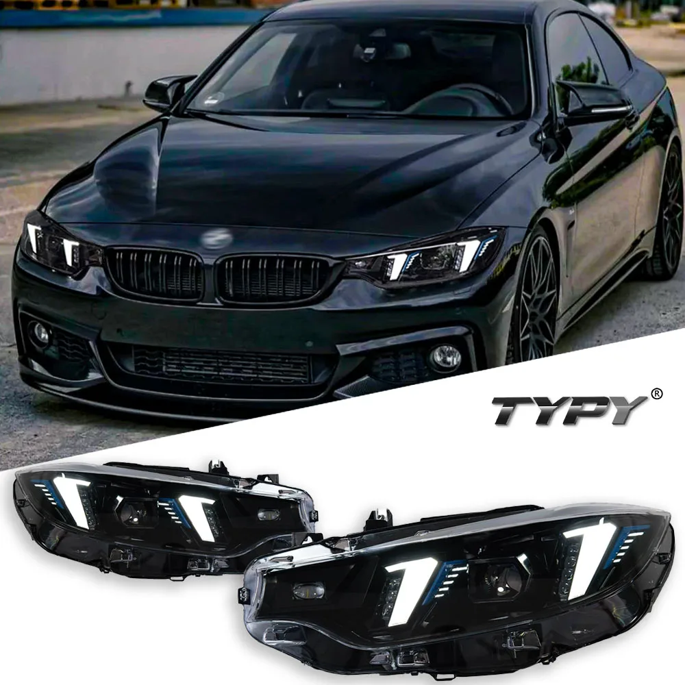 

Автомобильная фара для BMW 4 серии F32 F36 2013-2020, обновленная модифицированная для нового DRL, динамический указатель поворота, светодиодная фара, автоаксессуары