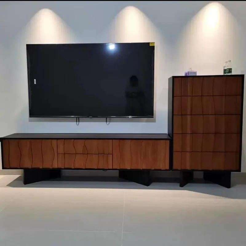 خزانة تلفزيون من الخشب الصلب في العصور الوسطى، وخزانة حائط لغرفة المعيشة، وخزانة تخزين بسيطة وحديثة، وخزانة الشرفة، وخزانة