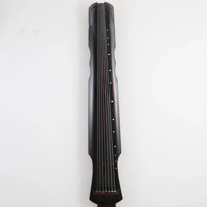 Chinese Style Exquisite Cinnabar Guqin Seven-Stringed Plucked Instrument Handmade Stage Performance Professional Guqin