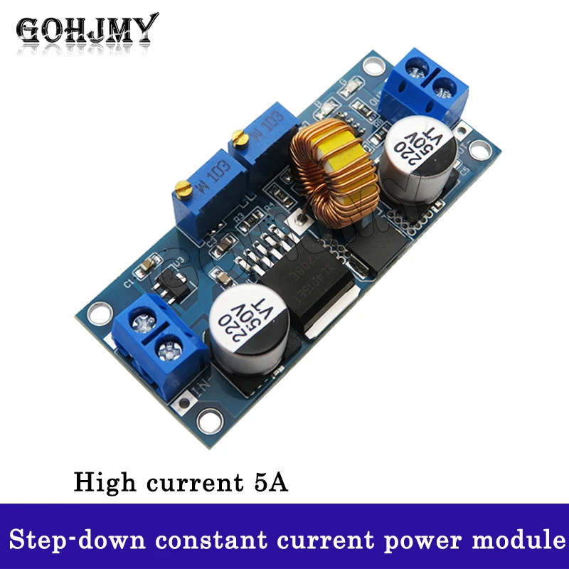 Constant current and voltage 5A lithium-ion battery charging LED driver step-down constant current power module