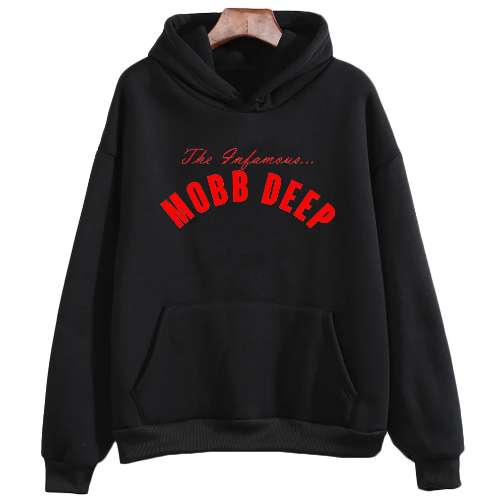 Mobb Deep Hooded for Autumn/Winter Hip Hop Fleece Sweatshirts Long-sleeved Gothic Hooded Clothes Sudaderas Casual Vintage Hoody