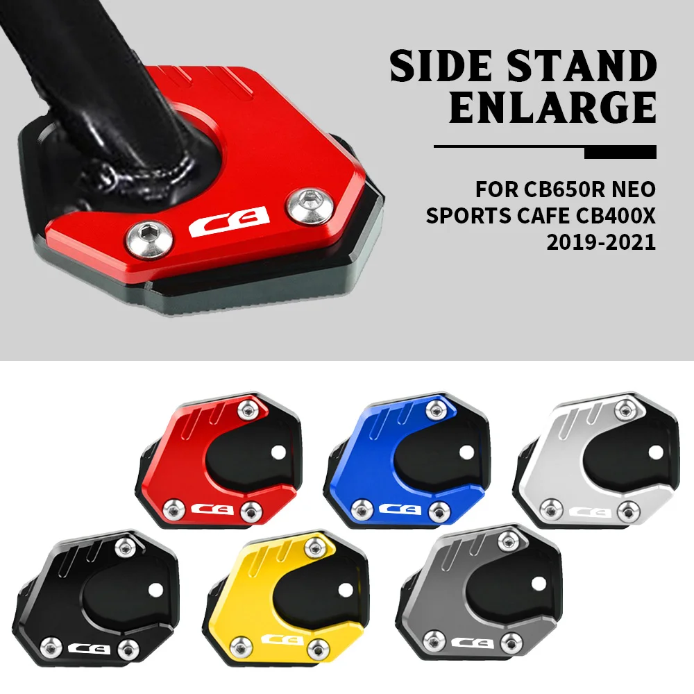 

FOR HONDA CBR500R CB500F CB500X CB125R CB300R CB400X CB650R 2013-2021 Side Stand Pad Plate Kickstand Enlarger Support Extension