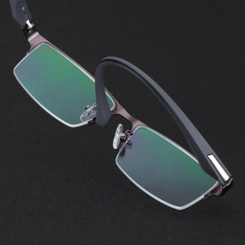 Men Photochromic Progressive MultiFocal Reading Glasses Anti-Blue Light Metal Frame Square Women Hyperopia Presbyopia Glasses image 6