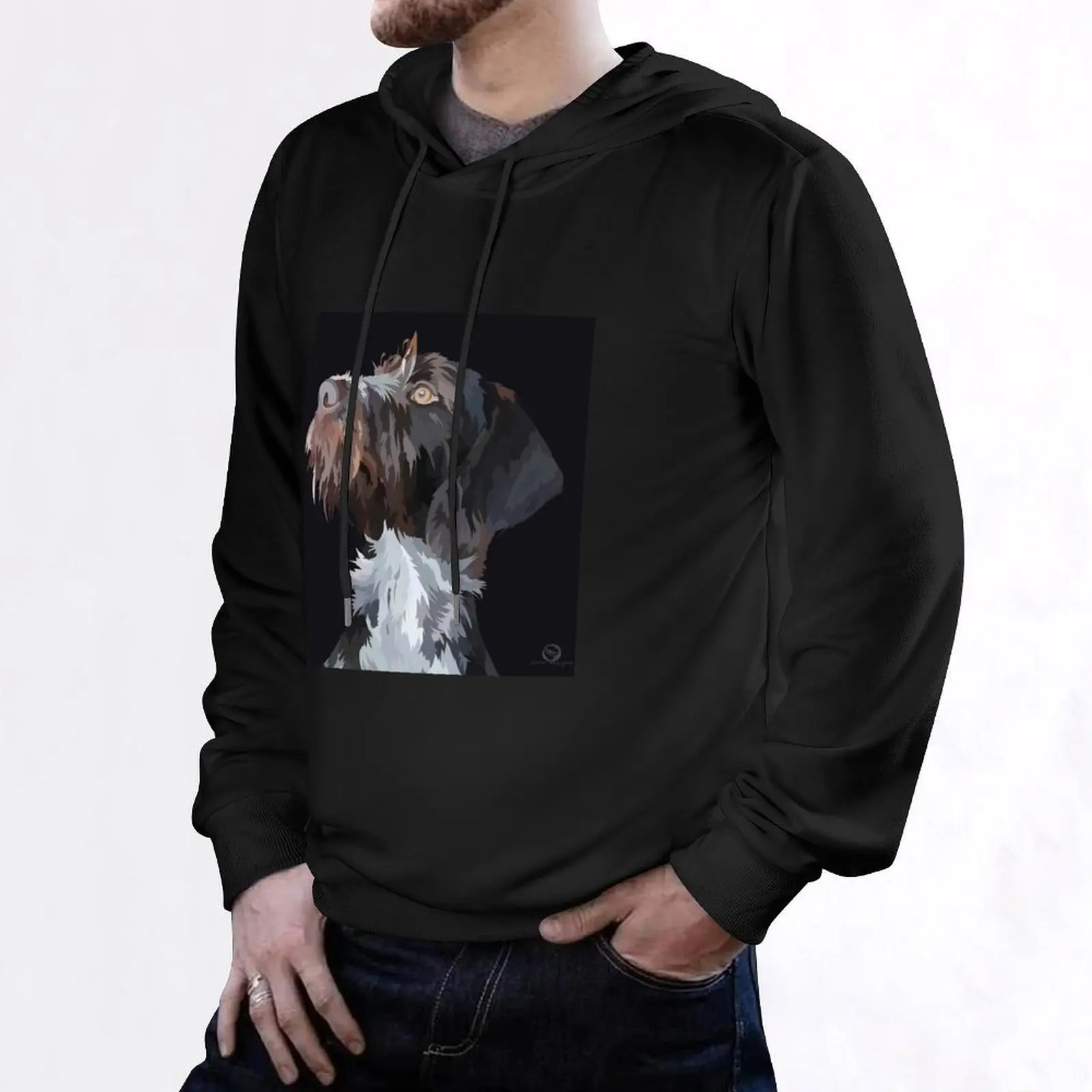 German Wire Haired Pointer Hoodie men's sweat-shirt men clothing men clothes male clothes oversized hoodie