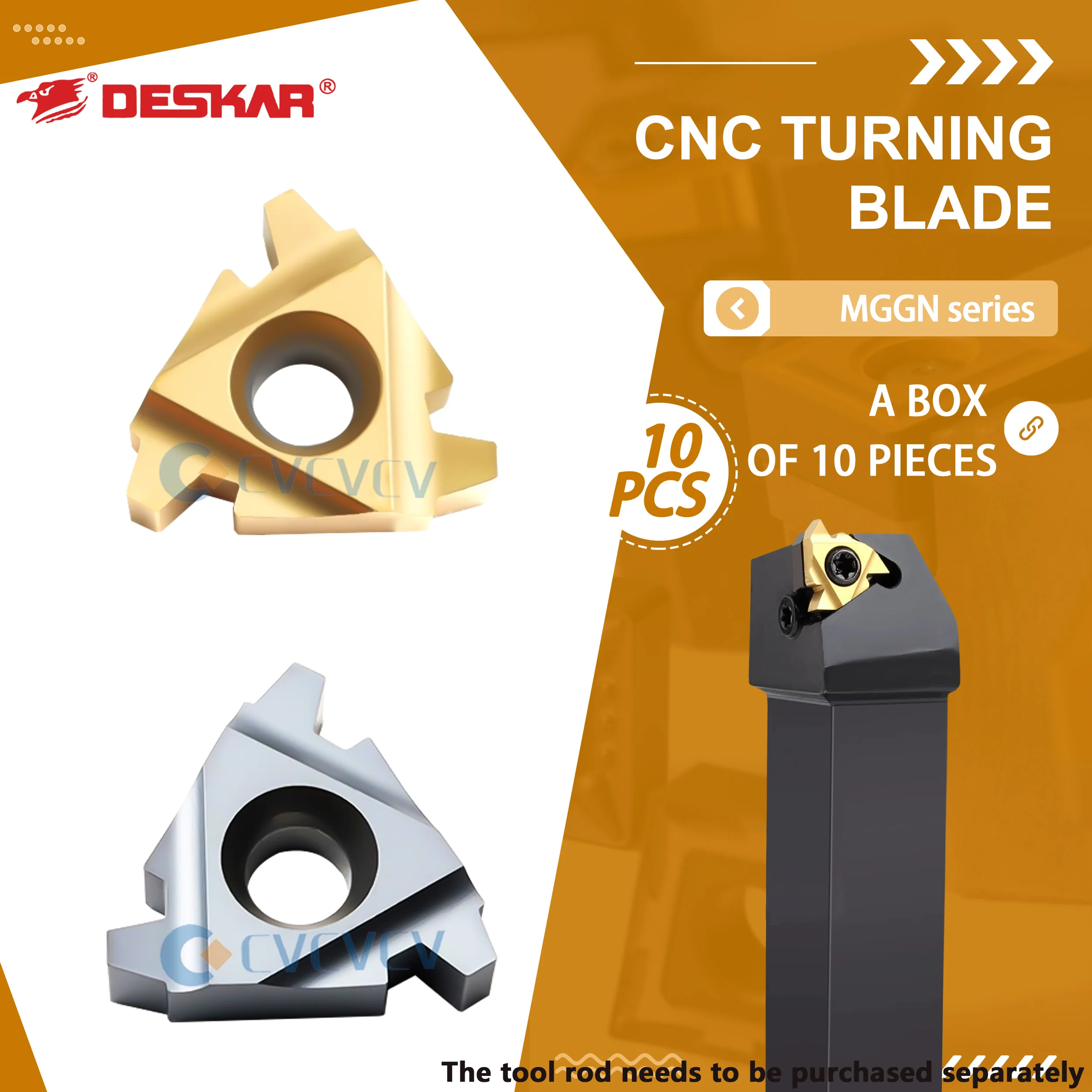 DESKAR Blades 22ER 22IR 4TR 5TR 6TR LDA LDC Numerical Control Machining Lathe Center Internal And External Thread Cutting Blades