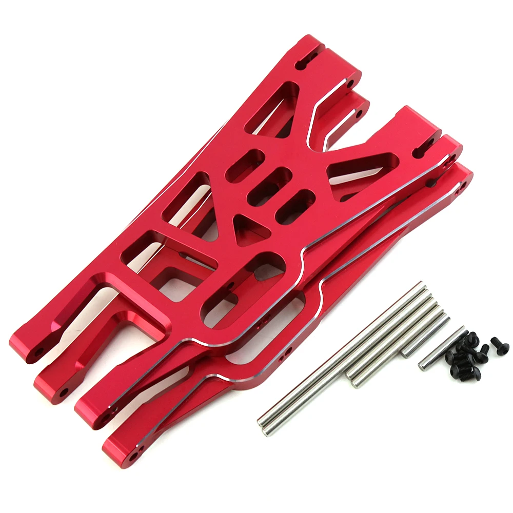 Brazo de suspensión inferior delantero y trasero de Metal para coche teledirigido, accesorios de piezas de mejora de camión monstruo, 2 piezas, para 1/5 Traxxas x-maxx Xmaxx 6S 8S RC