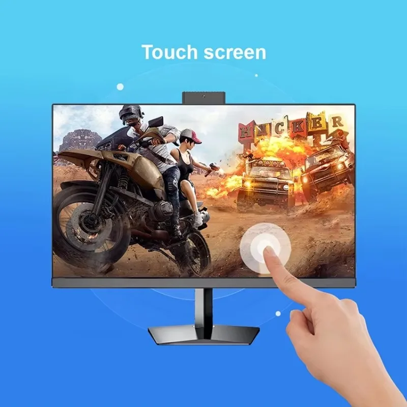 Keluaran Baru 27 Inci Komputer Desktop All-In-One Layar Sentuh LCD Core I3/I5/I7 256/512G SSD RAM PC Gaming