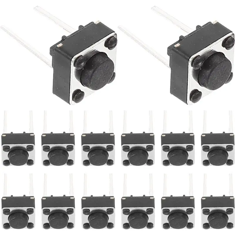 

100pcs Momentary Push Button For Breadboard Pcb Mini