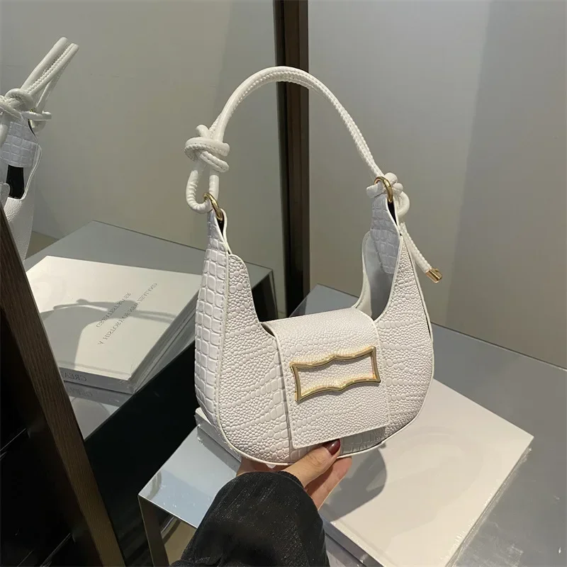 Sac messager à bandoulière motif crocodile, sac à main haut de gamme, léger, luxe, employé de bureau, tous les jours