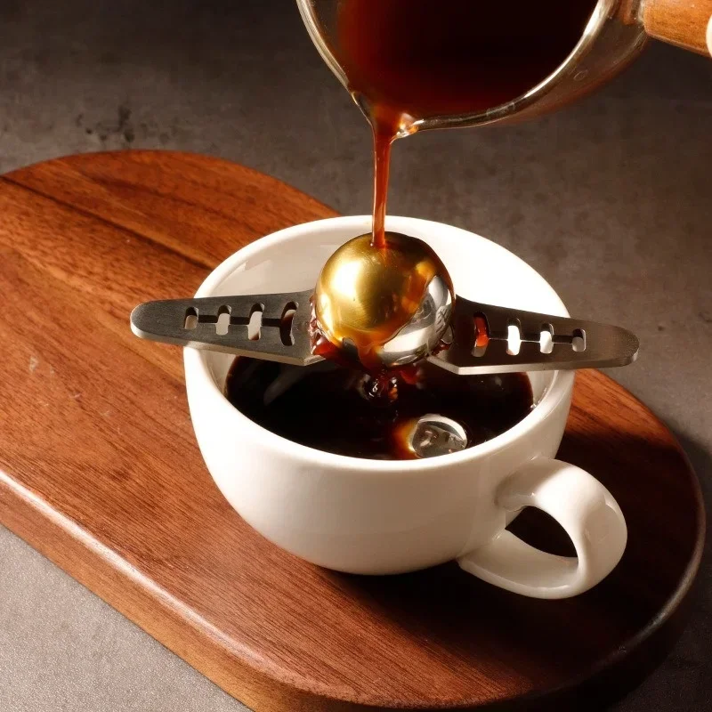 1set Coffee Ice Ball for Espresso Coffee Reusable Stainless Steel Ice Balls  Cooling Flavor Retaining Coffee Tool