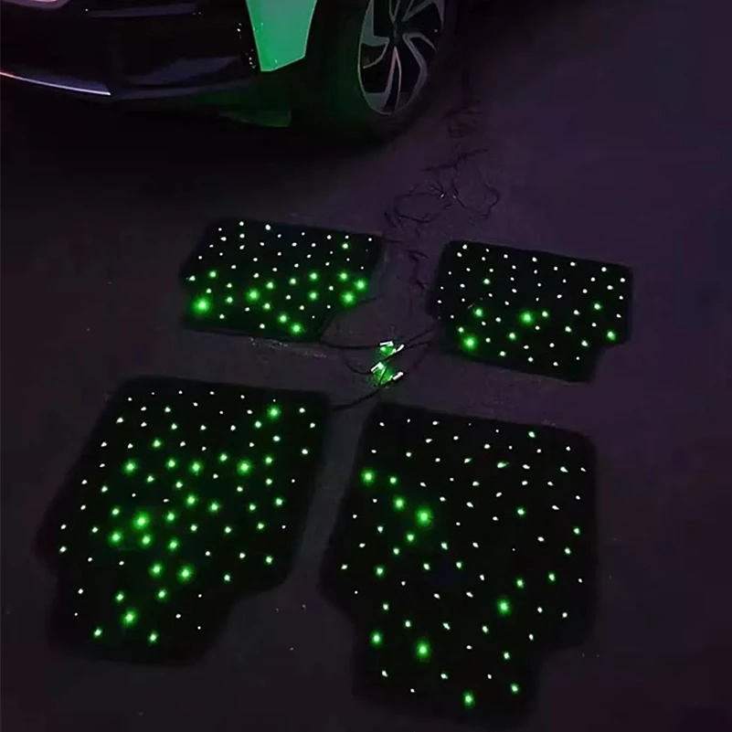 Starlight Edition car floor MATS, Starry Sky mode floor MATS, Fiber optic floor MATS, universal model