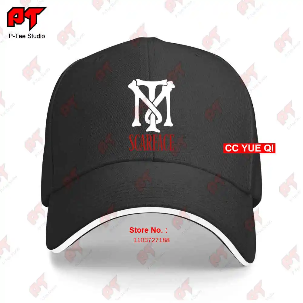 Scarface Tm Logo Mob Mafia Al Pacino Tony Montana Baseball Caps Truck Cap 0JQ8