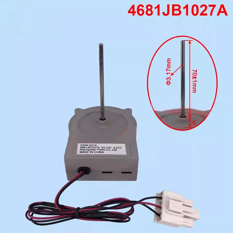 1PC Novo Motor de Ventilador do Evaporador do Refrigerador para Refrigerador LG ODM-001F 4681JB1027A DC 13V