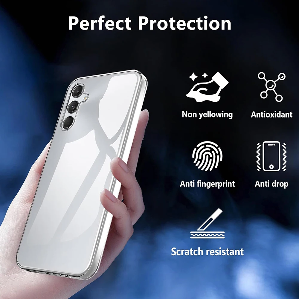 Shockproof Silicone Soft Case For Samsung Galaxy A16 4g 5g Ultra Thin Transparent Back Cover For Samsung A 16 Silica Gel Shell