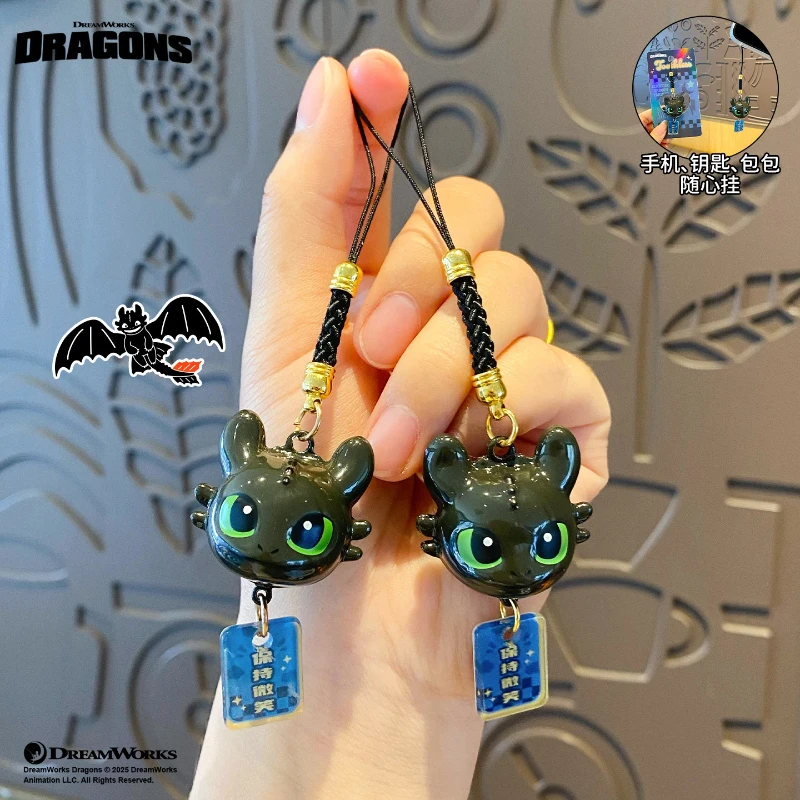 

New Authentic Dragon Taming Master Flying Toothless Boy Keychain New Bag Pendant Small Accessories Car Keychain Decorative Gift