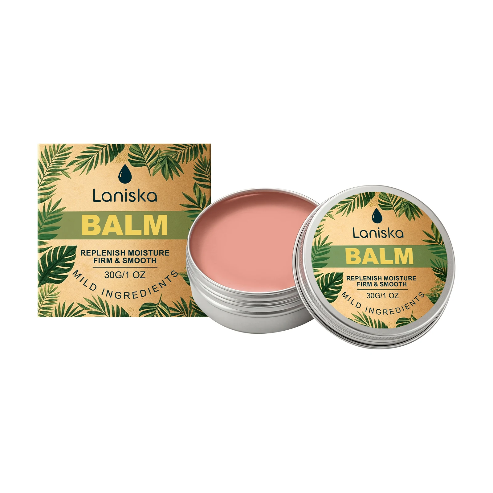 Laniska Moisturizing Cream Repair Barrier Improve Sensitive Dry Skin Soothing Long Lasting Balm Soft Body Care Cream 30g