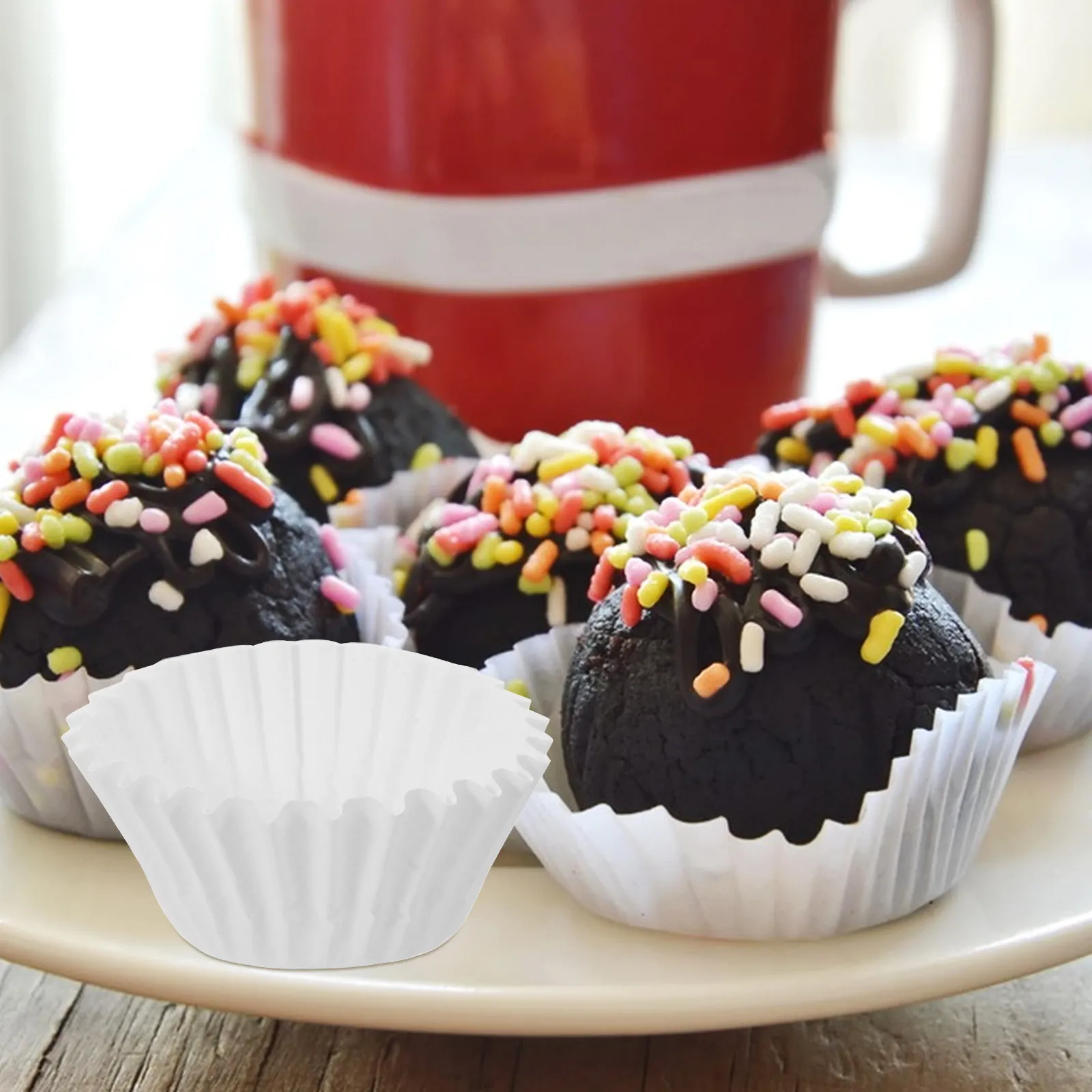 1000Pcs Paper Candy Cups Mini Muffin Liners Disposable Cupcake Molds Baking Cups Wedding Christmas Supplies Mini Muffin Liners