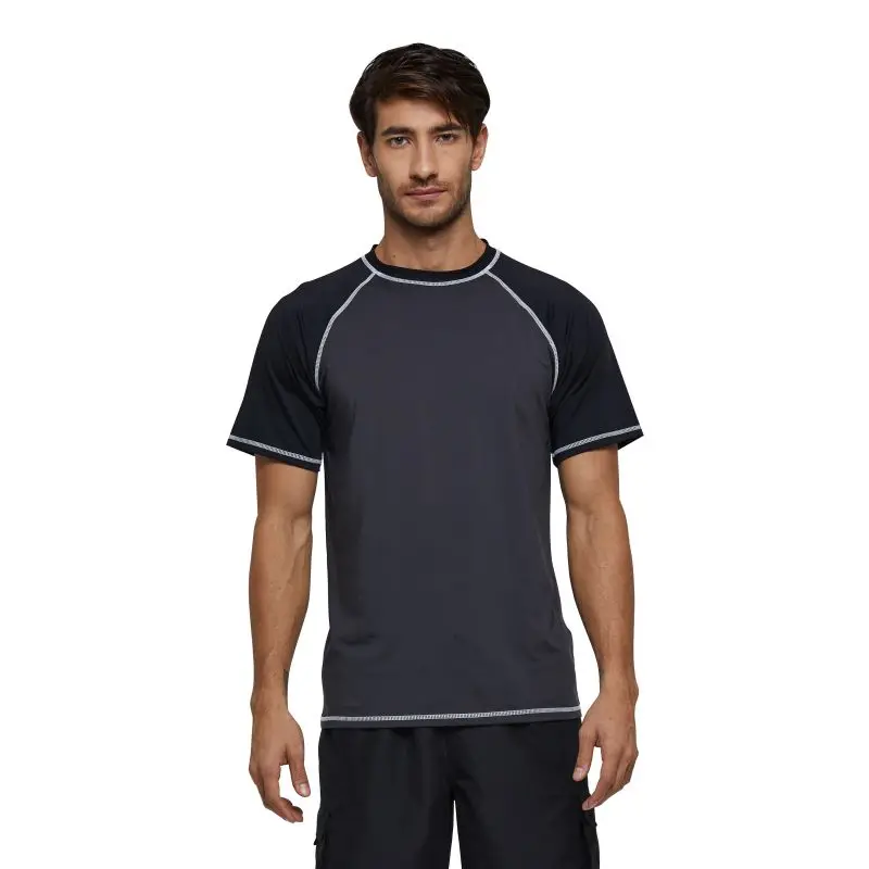 Summer Men Quick Dry T-Shirts UPF 50+ Beach Sports Shirt Short Sleeve Breathable Sportswear Outdoor Top