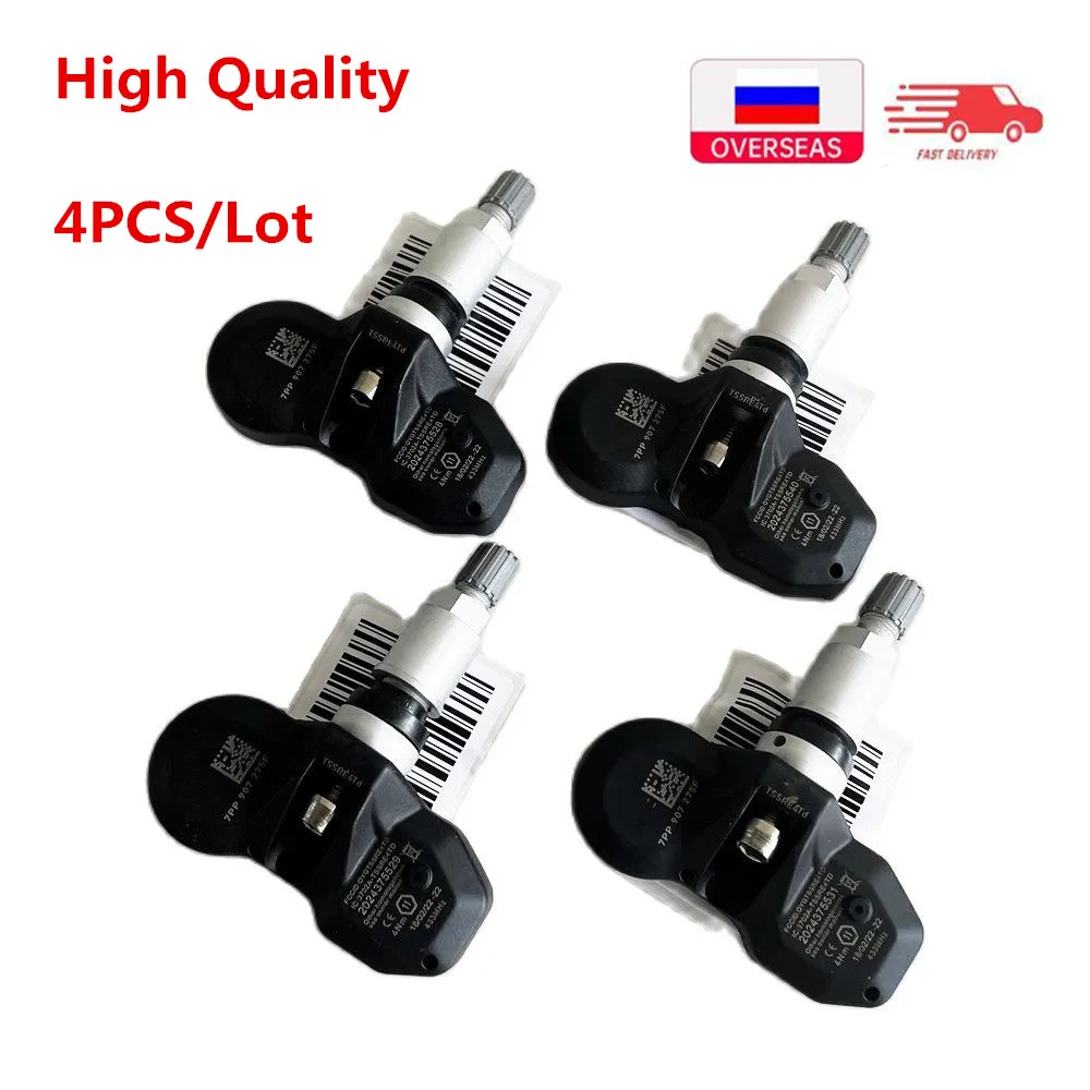 

4 PCS Car Tire Pressure Monitor Sensor TPMS 7PP907275F For audi A4 B7 B8 A6 C6 A8 D4 Q7 R8 RS4 S4 S6 for Porsche for vw Touareg